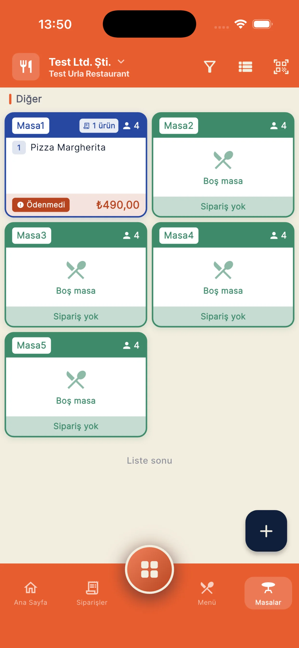 dojofood mobile app screen